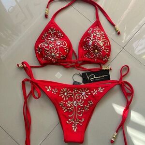 Baccio by Altamirano Red Swimsuit